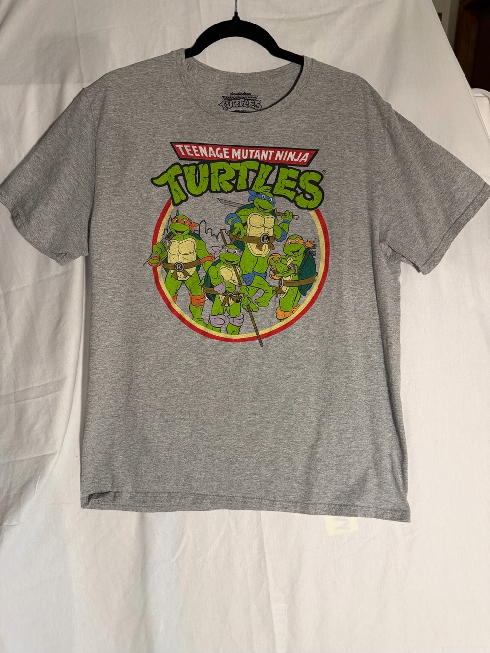 #368 Nickelodeon Teenage Mutant Ninja Turtles Heather Gray Graphic Tee